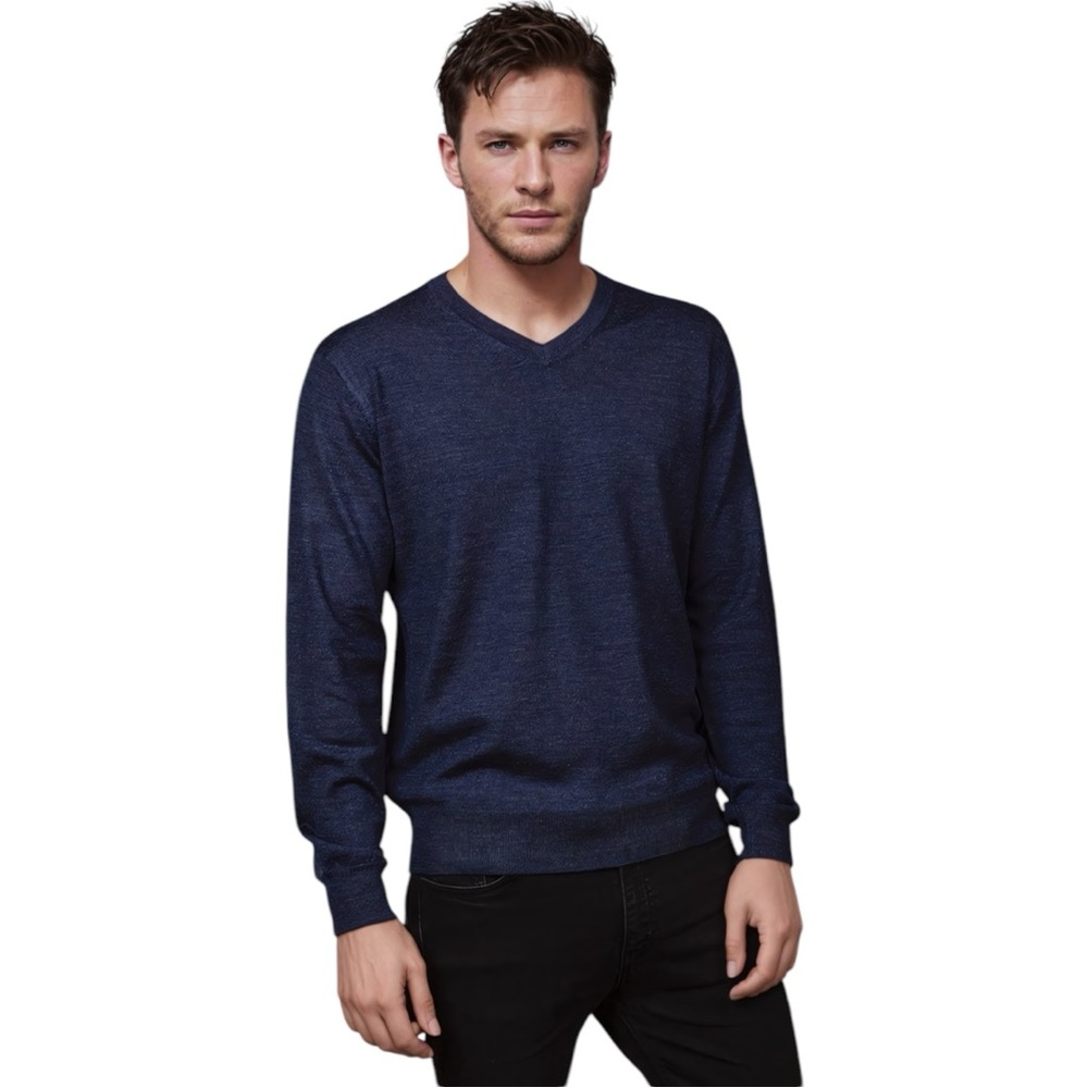 Navy Blue Hugo Boss  V Neck Sweater (XL)